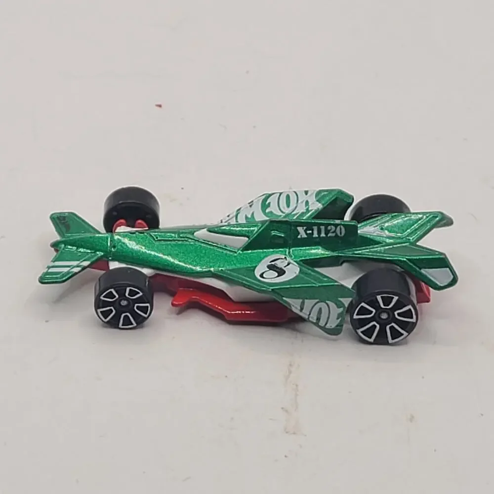 Hot Wheels 2009 Mattel X-1120 Green Jet Racecar - Toy Car